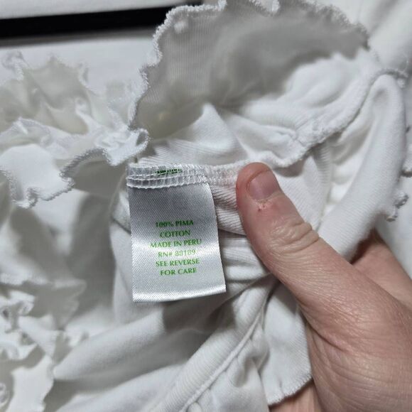 Lilly Pulitzer White Babydoll Ruffle Bolero Cardigan - Picture 4 of 4